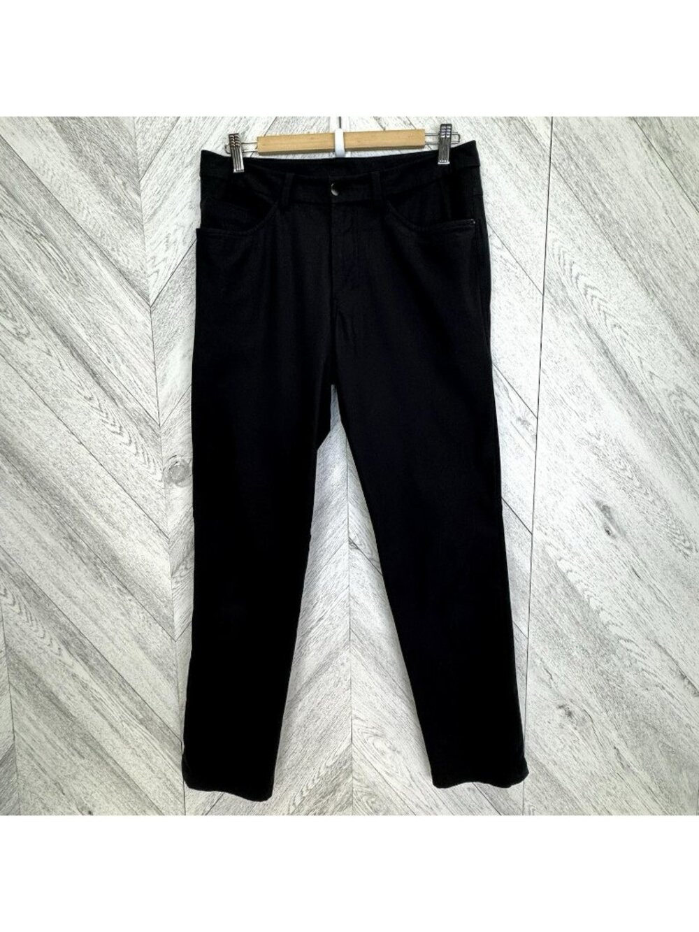 Lululemon ABC Classic Fit 5 Pocket Pant Black Warpstreme Mens Size 30x30